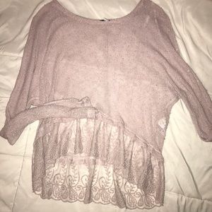 Lavender American eagle shirt